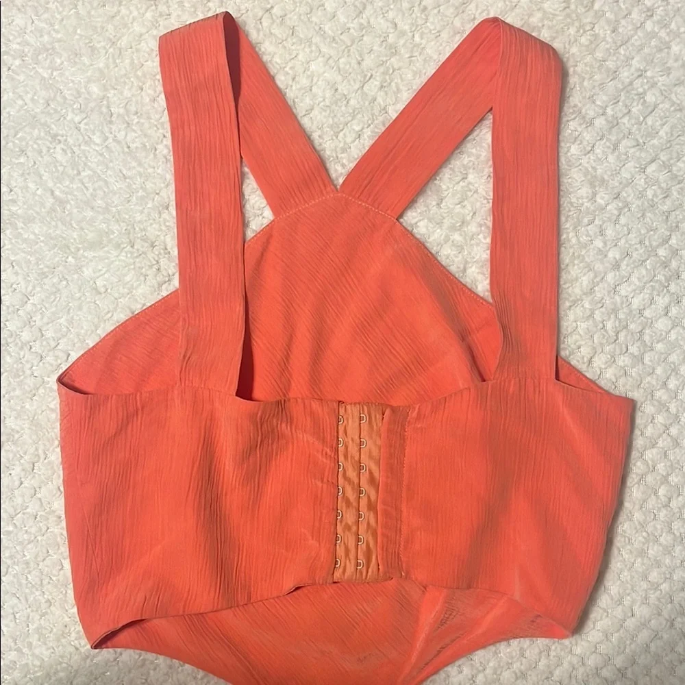 TULAROSA Womens Jumpsuit Revolve Denise Salmon Coral Color XXS - Picture 7 of 13